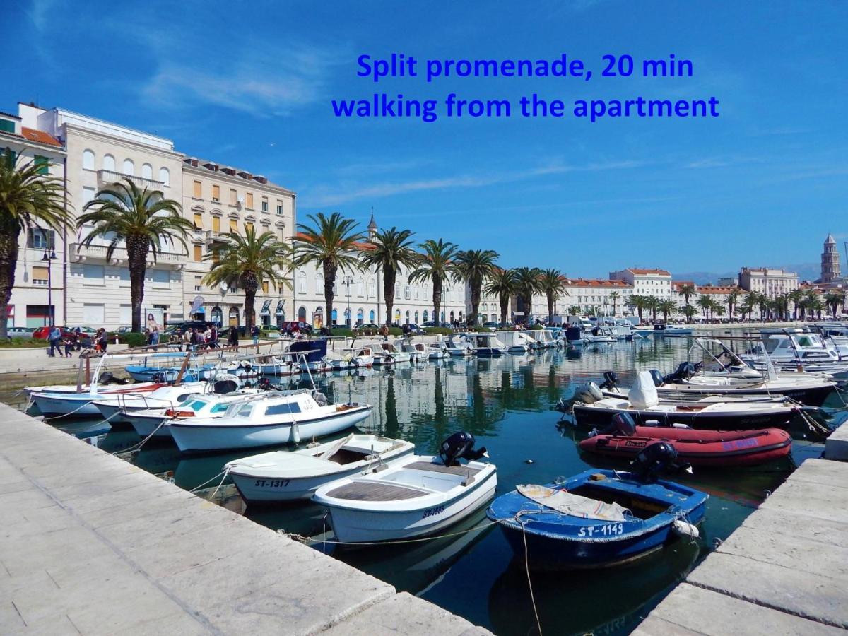 Modern Apt With Terrace 4 Min Walk To The Beach Split Exterior photo